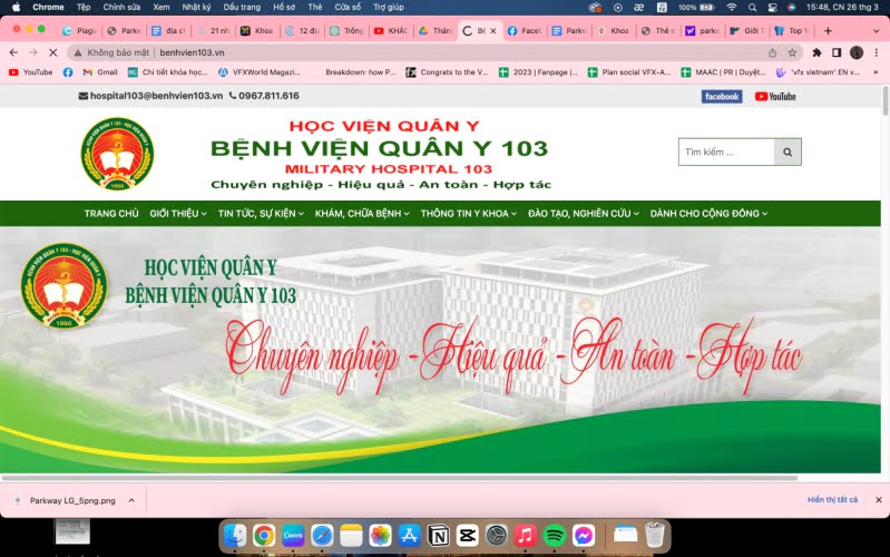 Khoa răng hàm mặt tại Bệnh viện Quân Y 103